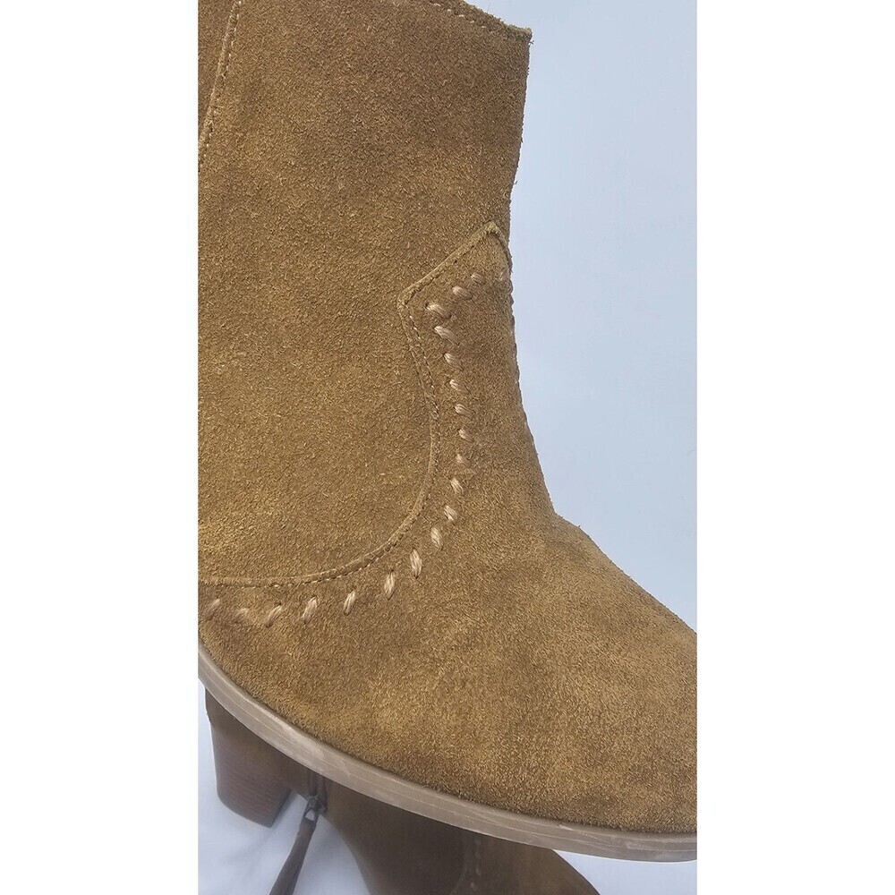 Minnetonka Melissa Bootie Womens 9.5 Dusty Brown Suede Side Zip Ankle 81033 - Picture 14 of 16